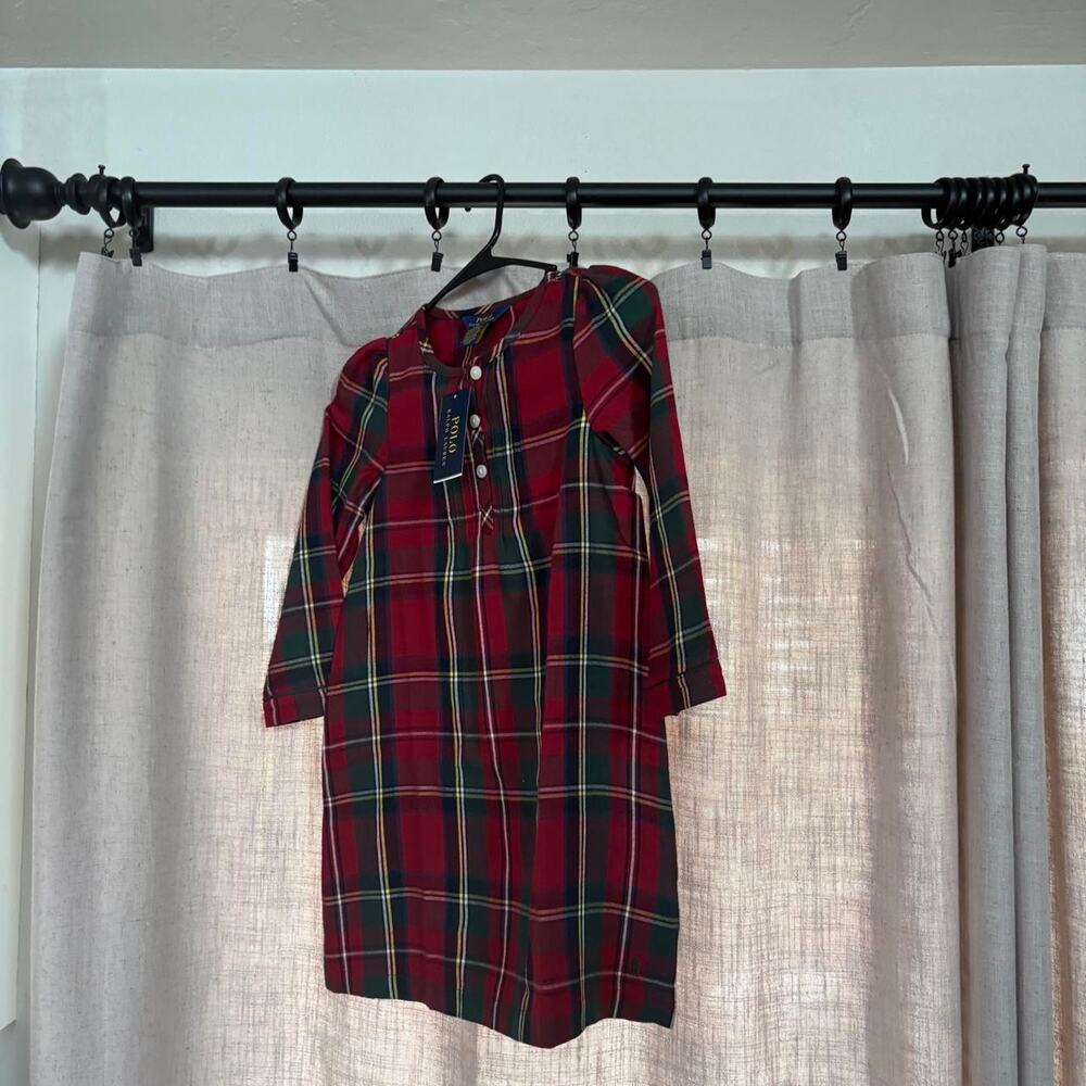 Ralph lauren red plaid button